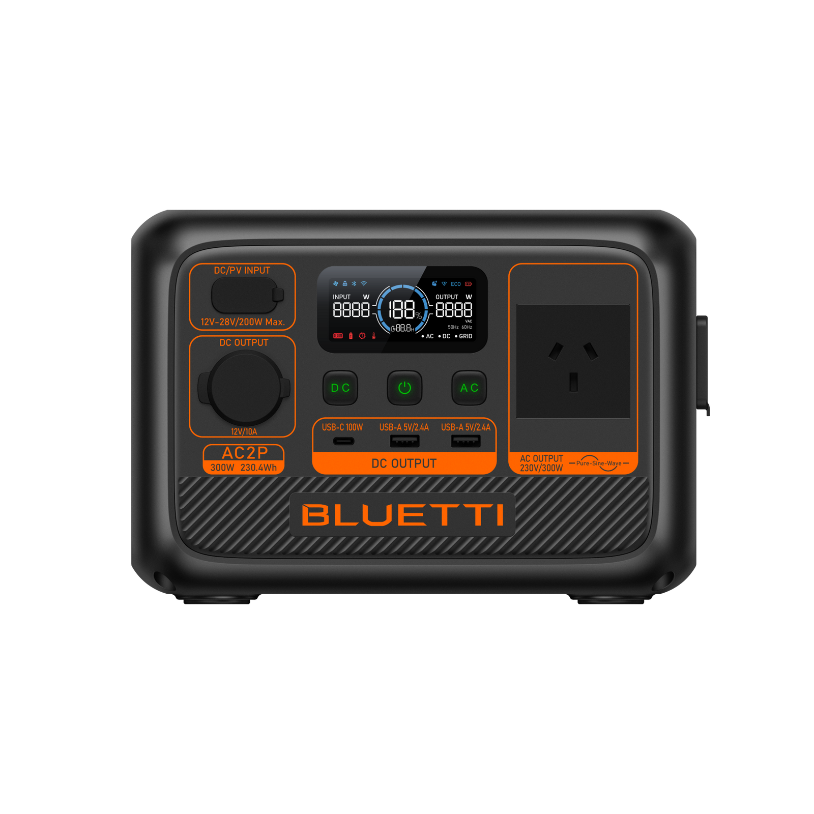 BLUETTI AC2P Portable Power Station | 300W 230.4Wh