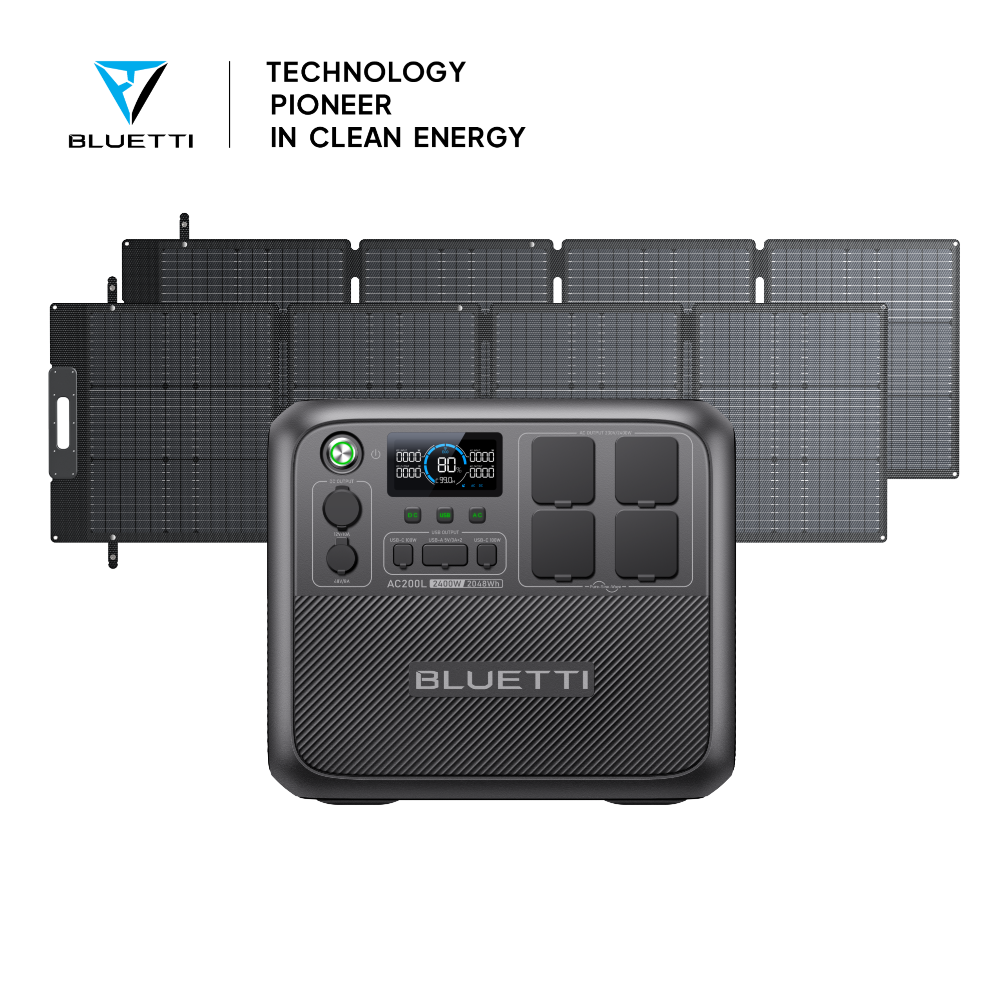 BLUETTI AC200L + Solar Panels | Solar Generator Kit