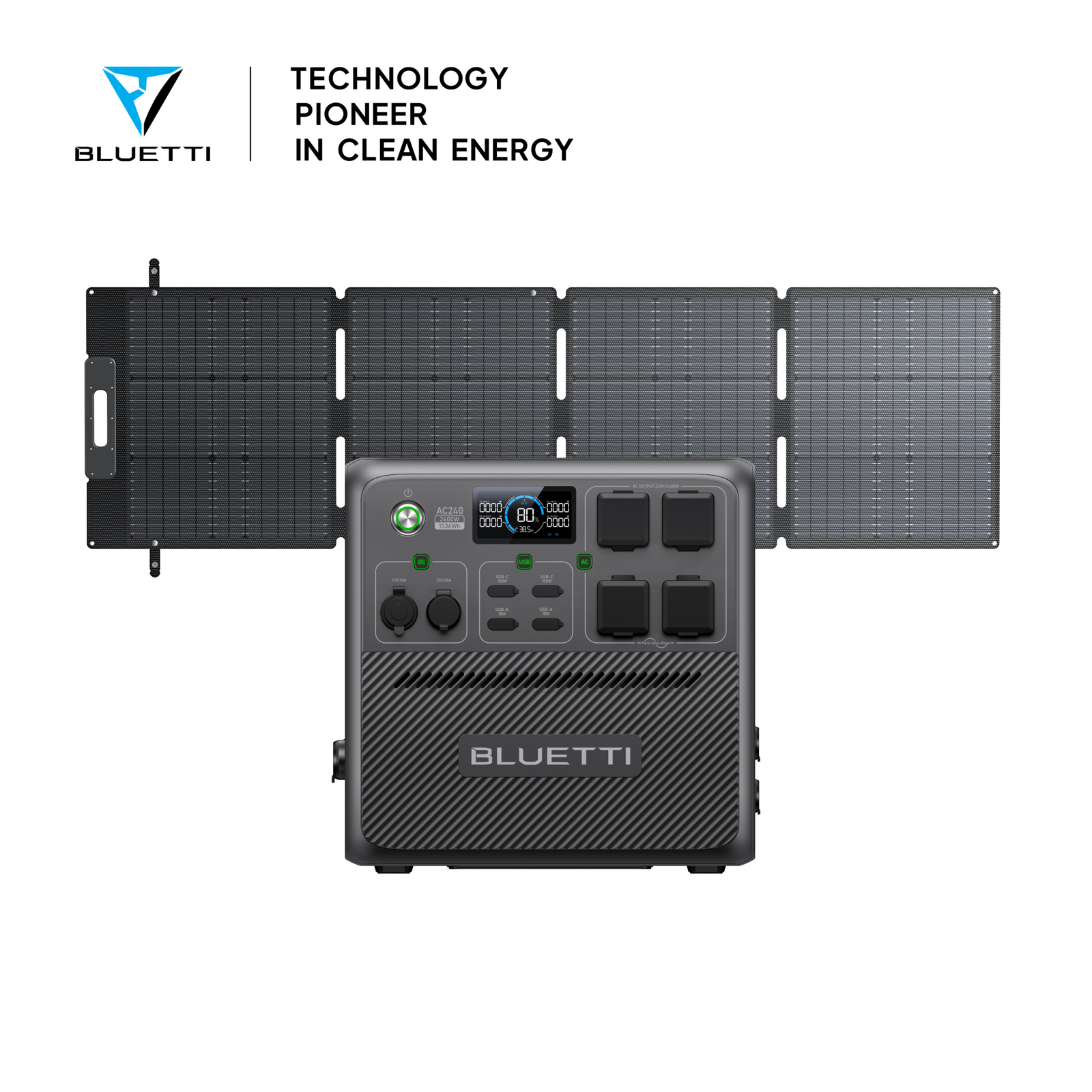 BLUETTI AC240 Portable Power Station | 2,400W 1,536Wh