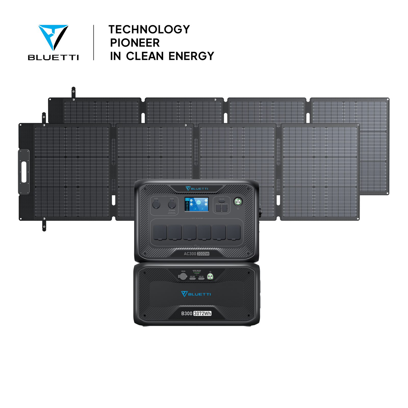BLUETTI AC300 + 1*B300 + Solar Panels | Solar Generator Kit