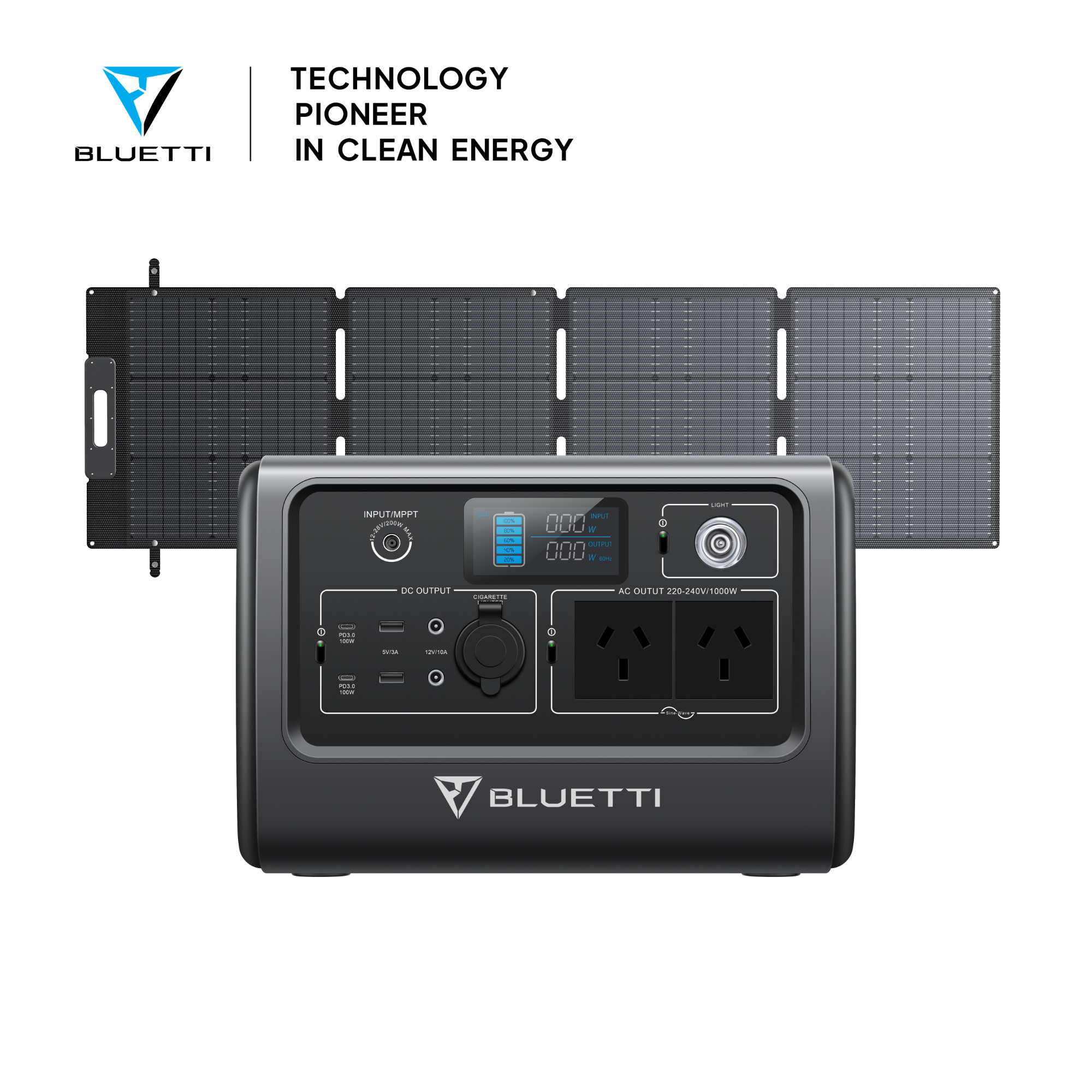 BLUETTI EB70(Grey) + Solar Panels | Solar Generator Kit