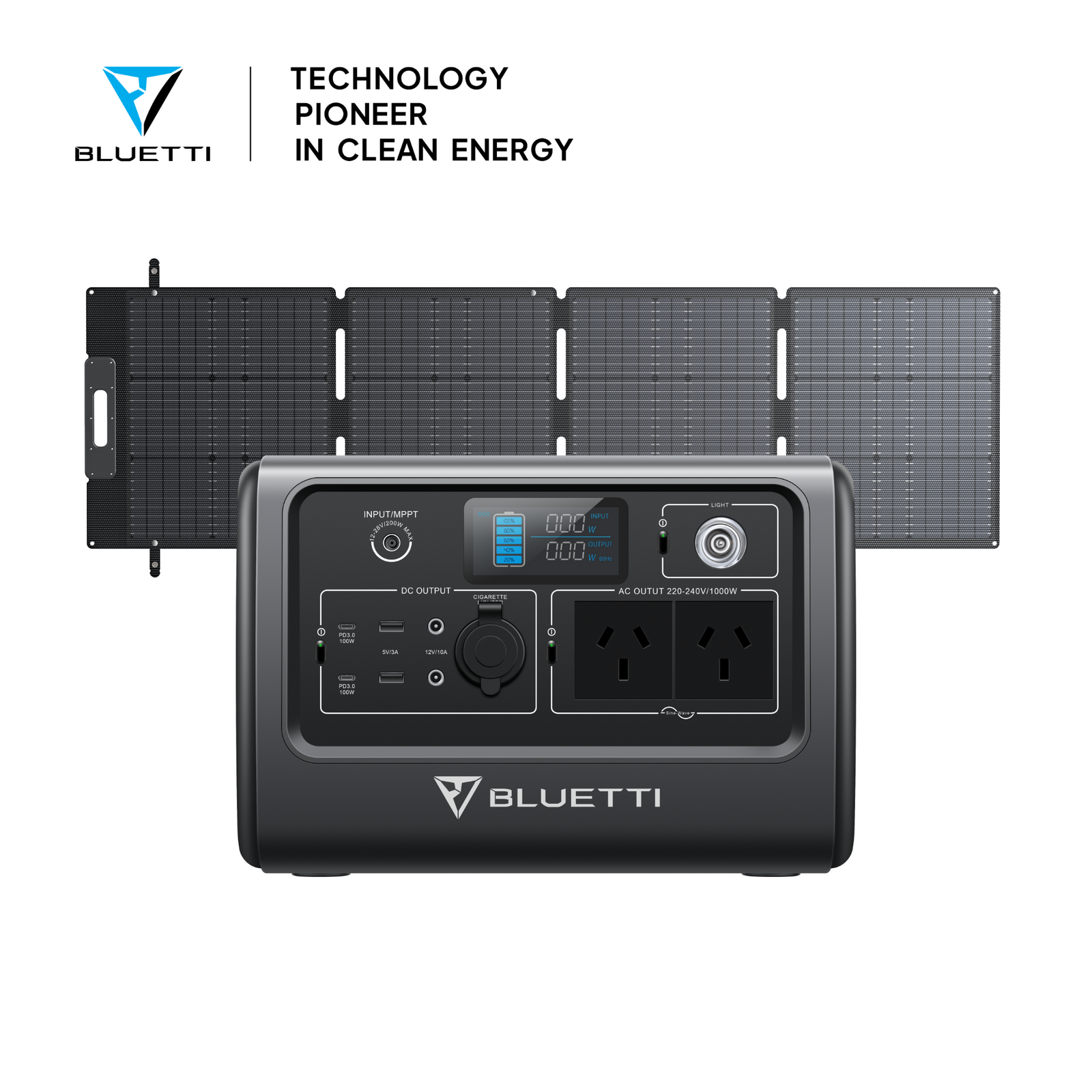 BLUETTI EB70(Grey) + Solar Panels | Solar Generator Kit