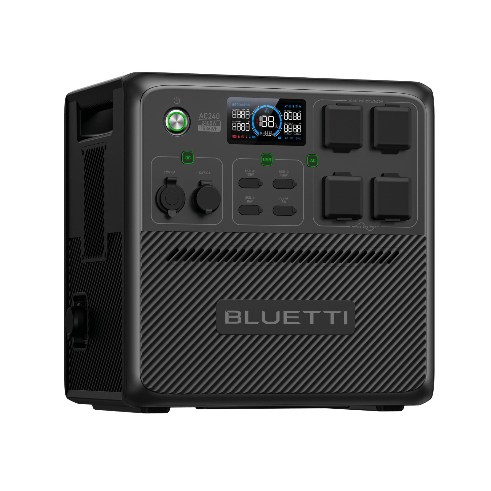 BLUETTI AC240 Portable Power Station | 2,400W 1,536Wh
