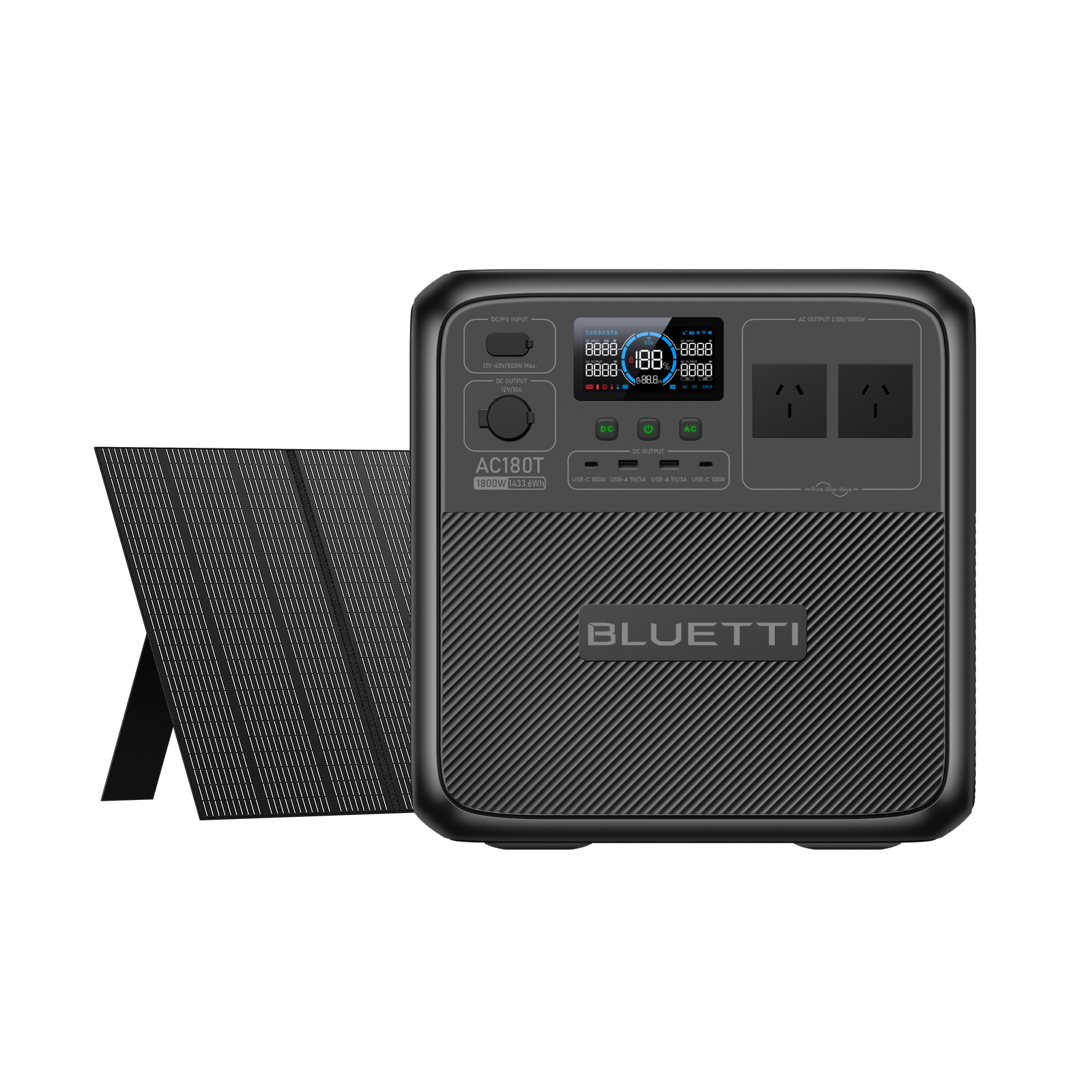 BLUETTI AC180T Portable Power Station | 1,800W 1,433.6Wh