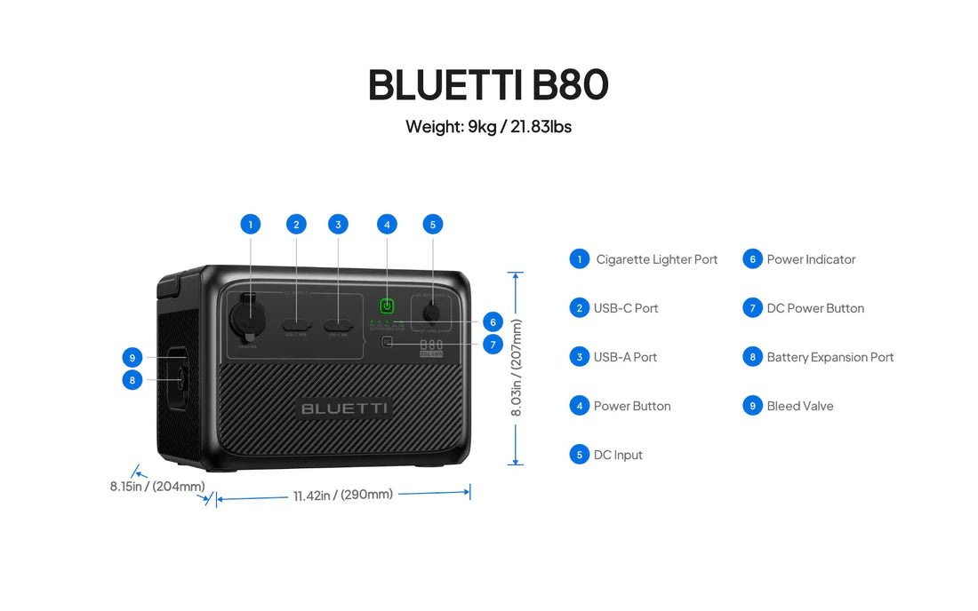 BLUETTI AC60 + B80 | Home Battery Backup