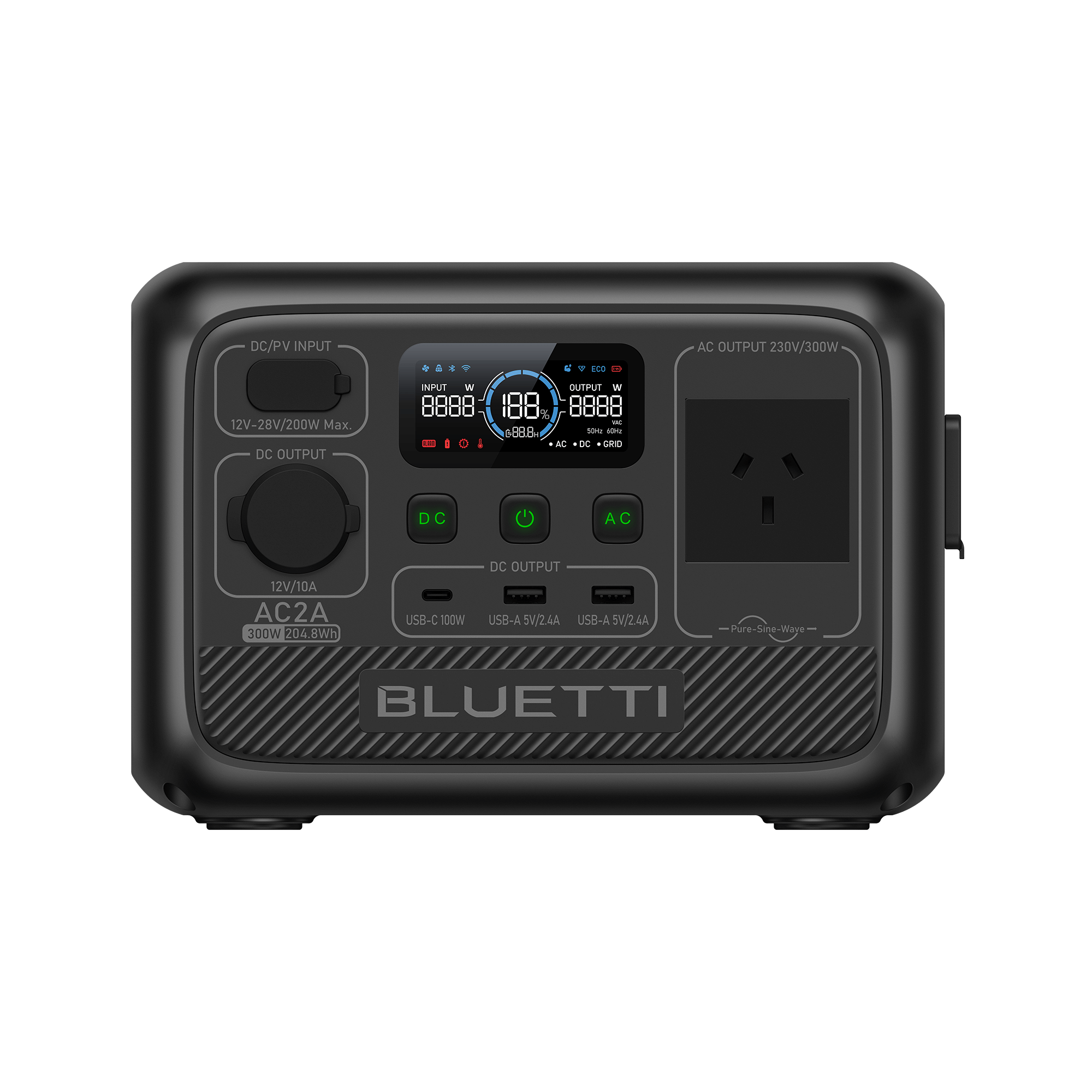 BLUETTI AC2A Portable Power Station | 300W 204Wh