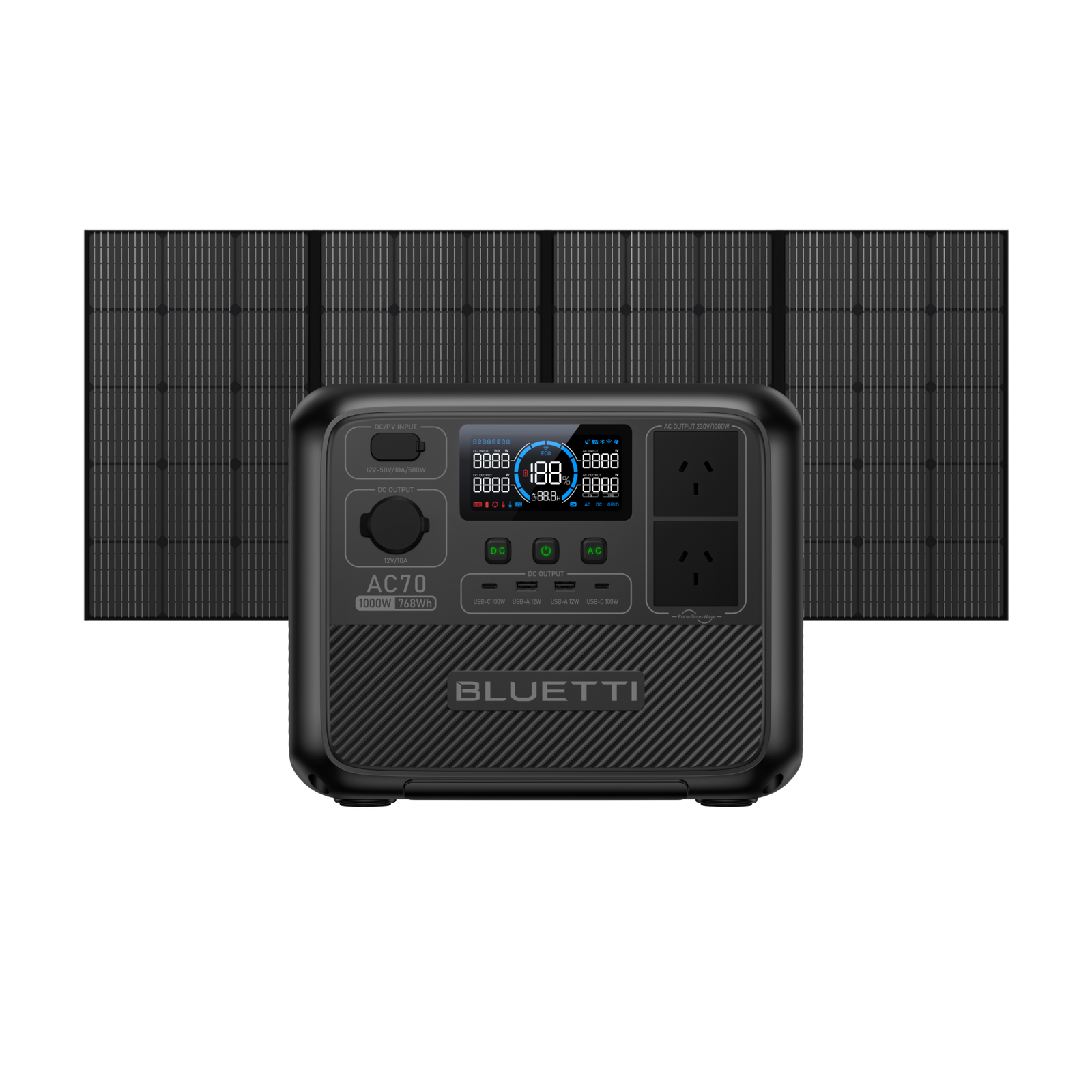BLUETTI AC70 Portable Power Station | 1,000W 768Wh